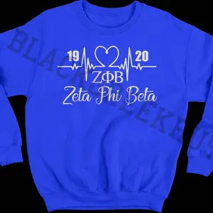 Zeta Phi Beta Sorority I Love ZPhiB Sweatshirt | Zeta Sweatshirt |  Zeta Phi Beta Sorority, Inc