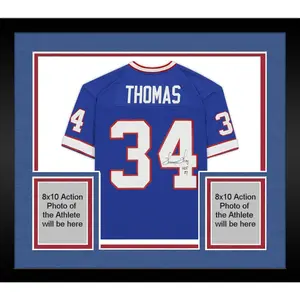 Framed Thurman Thomas Buffalo Bills Autographed Mitchell & Ness Blue Replica Jersey with "HOF 2007" Inscription - Fanatics Authentic Certified - NFL Memorabilia