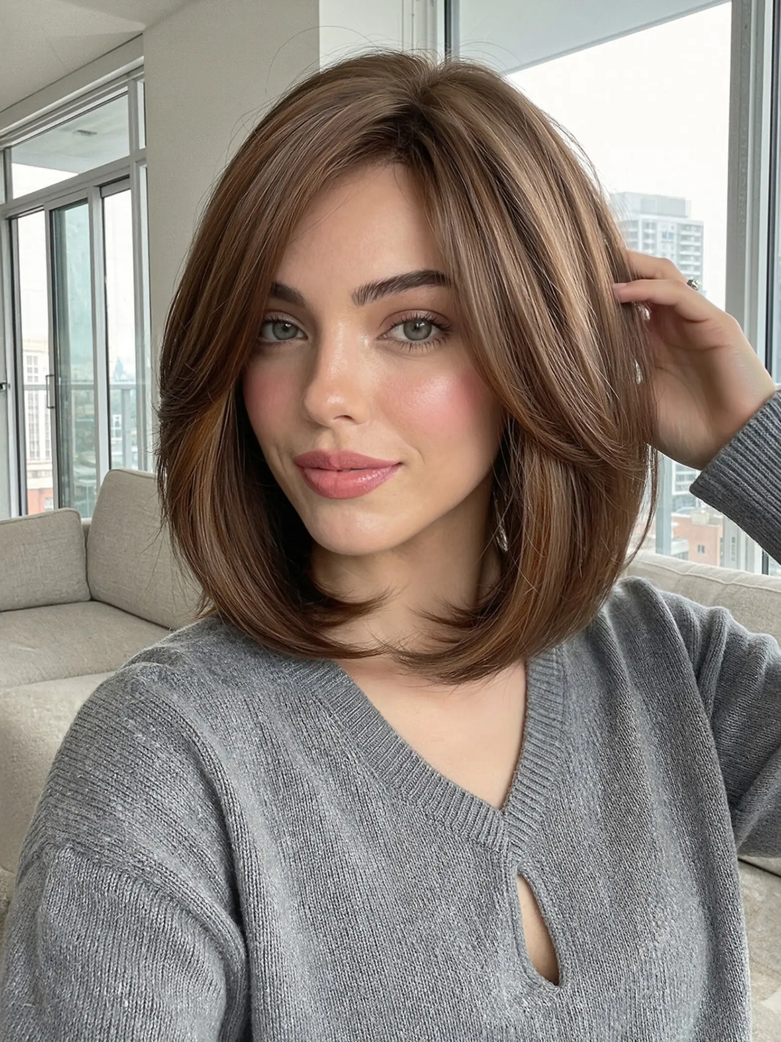 10 Inch Wig High-Quality Synthetic Hair Wig Everyday Party Cosplay Suitable for All Face Shapes, Beautiful and Attractive Hairpiece With Bangs Synthetic Wigs