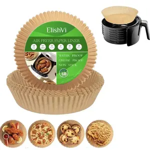 Air Fryer Disposable Paper Liner, Round Parchment Sheet. 50pcs per pack ($10 for 5 packs)