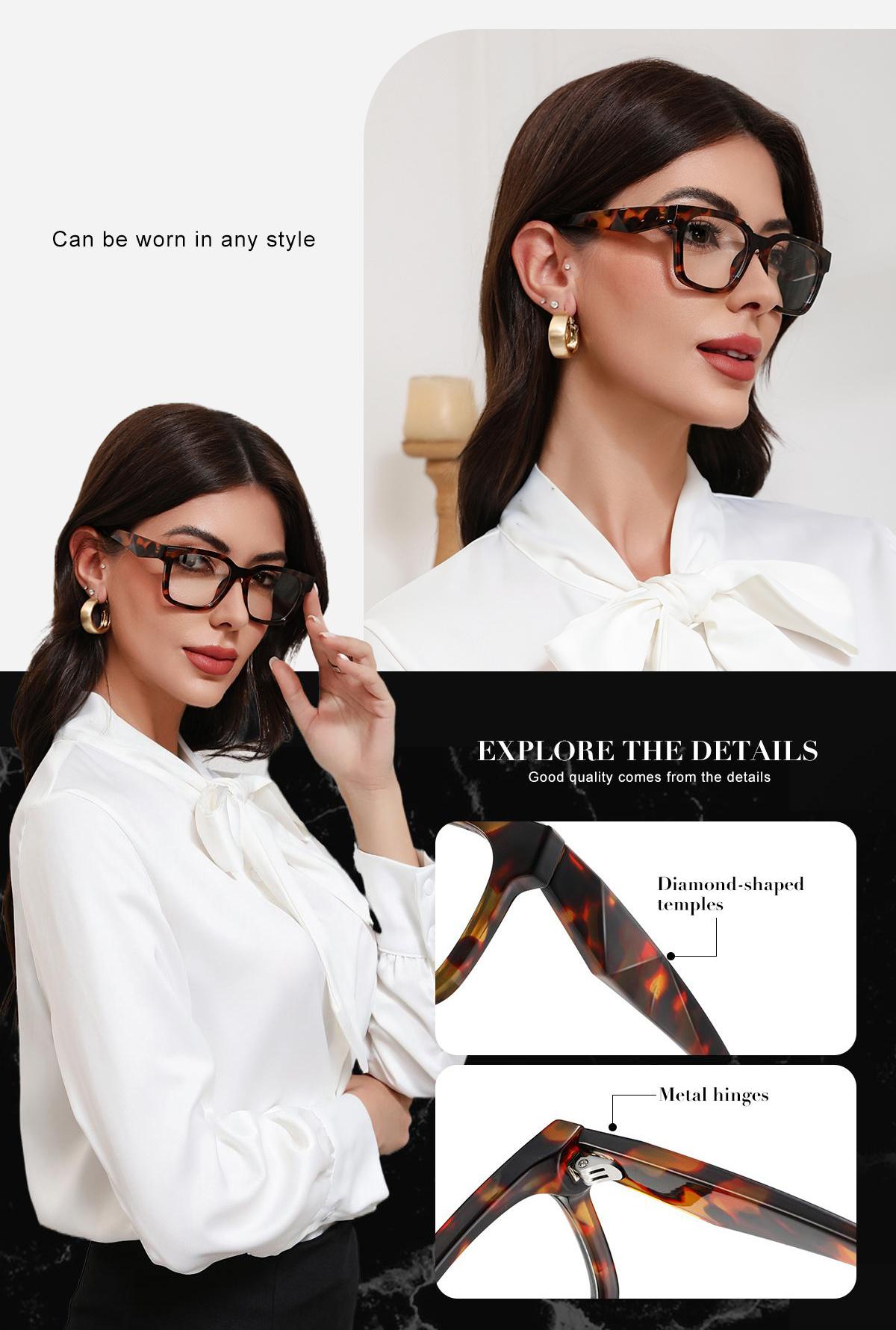 Kimorn Women's & Men's Anti-Blue Light Reading Glasses Square Frame UV Protection Durable High-Quality Eyewear Comfortable Stylish Design Tortoiseshell Kimorn Women's & Men's Anti-Blue Light Reading Glasses Square Frame UV Protection Durable High-Quality Eyewear Comfortable Stylish Design Tortoiseshell