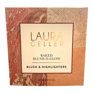 Laura Geller Baked Blush-N-Glow Blushh - Cosmetic Makeup for a Natural Look (Wildflower / French Vanilla/ Portofino )