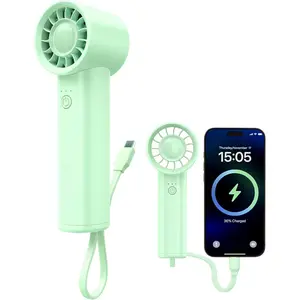 Portable Handheld Fan with Power Bank(High-Speed),3 IN 1 USB-C Rechargeable Mini Personal Fan with Flashlight,Small Size for Outdoor/Travel/Beach/Concerts/Summer.Gifts for Girl,Women