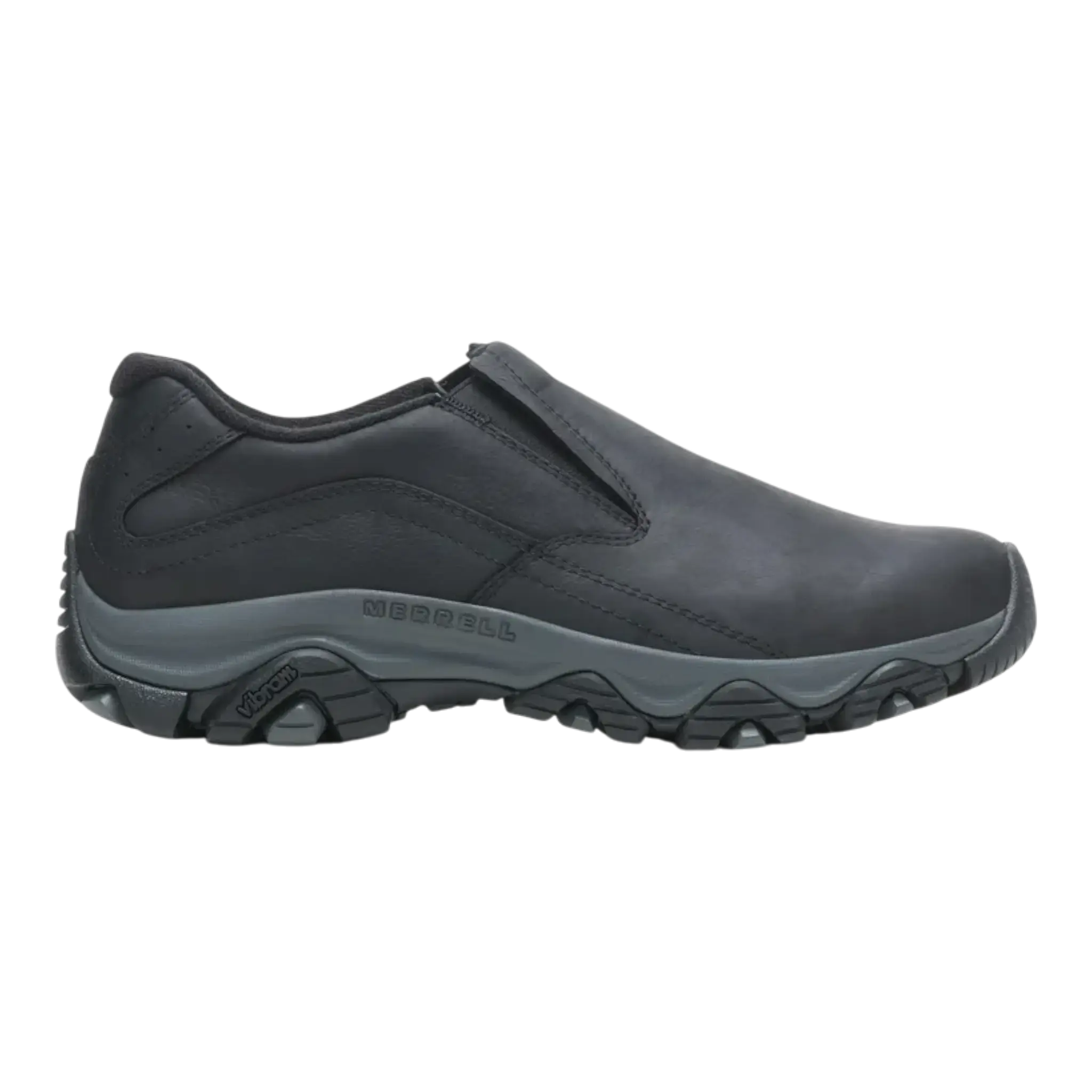 Merrell Moab Adventure 3 Moc Slip-Ons Hiking Shoe in Black | Men's