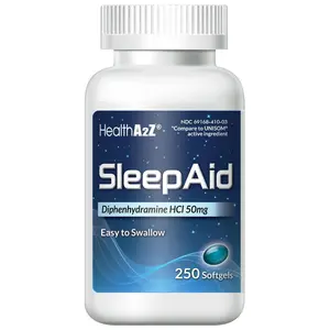 Diphenhydramine Sleep Aid Softgels 50mg for Nighttime Sleep Support and Restful Sleep 250 Count