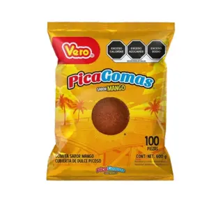 Vero Pica Gomas Sabor Mango 100pk Dulce Picosito