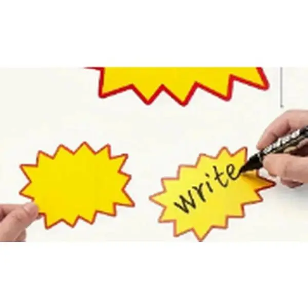 Yellow Retail Price Labels, 2 Packs of 100