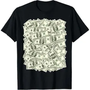 100% Cotton 100 dollar bills, Funny money T-Shirt
