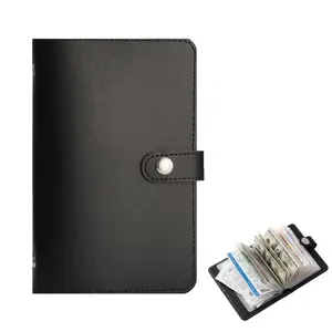 1pc A6 PU Leather Banknote Collection Album - 100-Slot Large Capacity Cash Organizer Cash Storage Binder with Photo/Stamp/Card Pockets, Perfect Budget Binder Gift for Birthdays & Graduations