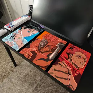 Yuta Sukuna Yuji Jujutsu Kaisen Anime Desk Mat Mousepad 31" x 15.5"
