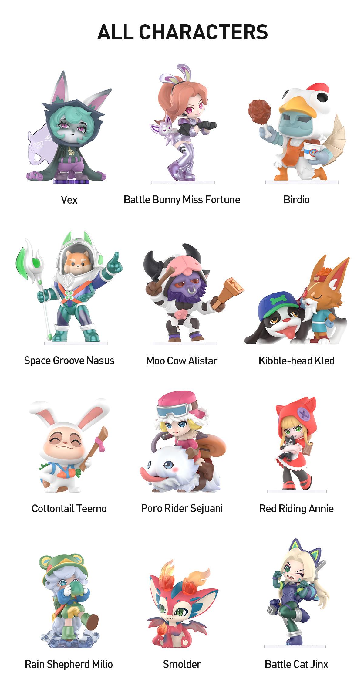 POP MART League of Legends Clash of the Cuties Series Figures Blind Box, Doll, teen boy gift