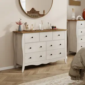 COSTWAY - Closet Storage Organizer with 7 Folding Fabric Drawers-Gray