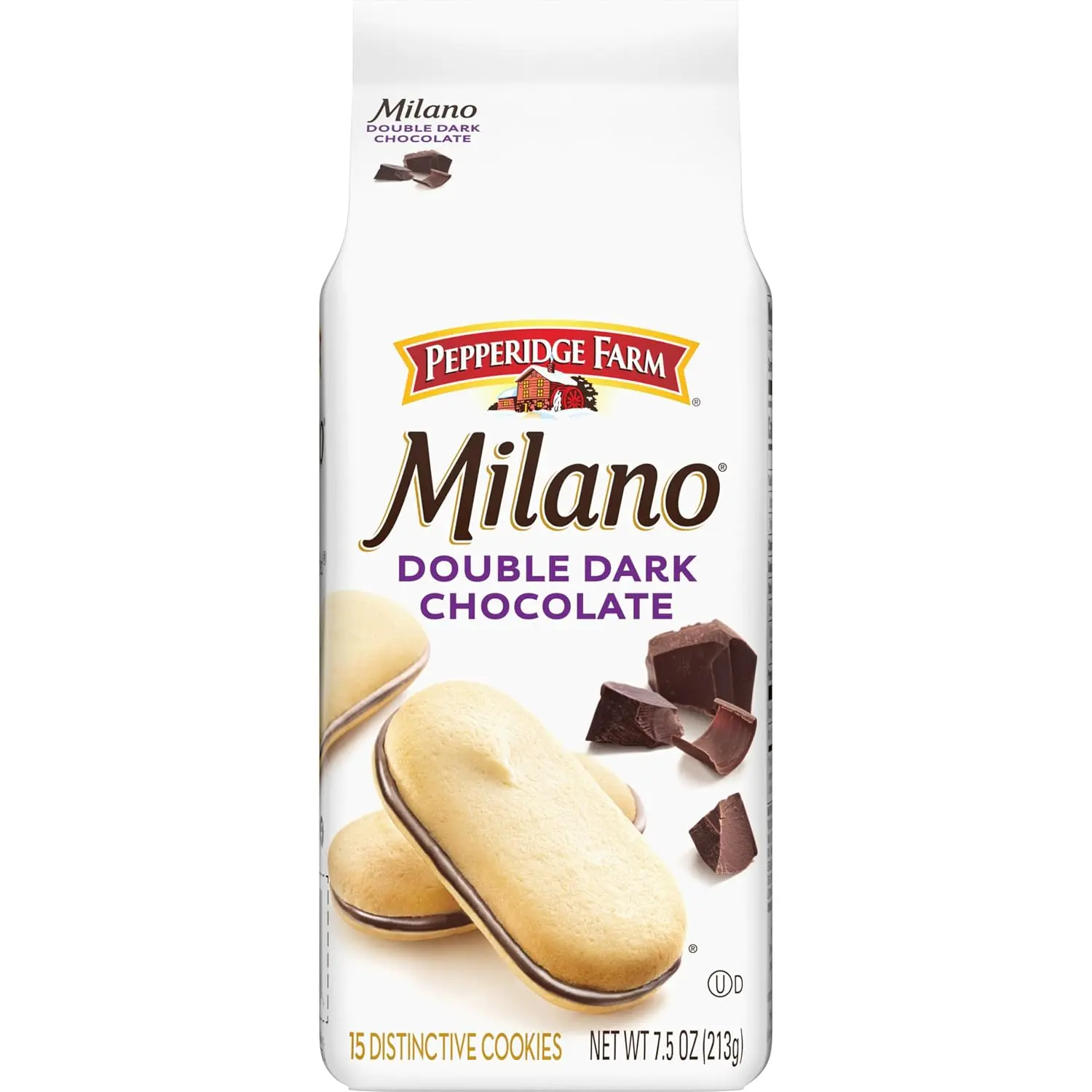 Double Dark Chocolate Cookies, 7.5 oz Bag