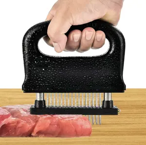 Kitchen Meat Tenderizer Tool with 48 Stainless Steel Ultra-Sharp Blades Compact Cooking Tool for Tenderizing Beef Chicken Turkey and Pork Home BBQ Kitchen Utensils Handheld Meat Tenderizer  Gotta Play