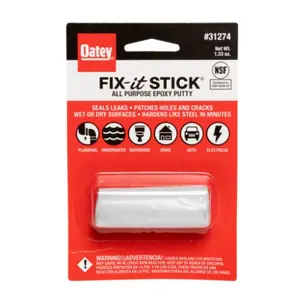 Oatey 31274 1.3 oz Fixit Stick All Purpose Epoxy Putty - Off White