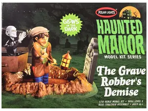 Skill 2 Haunted Manor "The Grave Robber's Demise" Diorama Set 1/12 Plastic Model Kit by Polar Lights