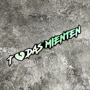 4PCS/SET English: Creative Graffiti "TODAS MIENTEN" Car Sticker, Multi-Color Trendy Text Sticker, Suitable for Private Car Body and Door Personalized Decoration, Show Trendy Taste Sticker, Sticker For Cars, Car Decals