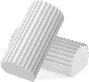 Damp Clean Duster Sponge & Duster for Cleaning Blinds, Glass, Baseboards, Vents, Railings, Mirrors, Window Track Grooves & Faucets - 2-Pack - Cleaner