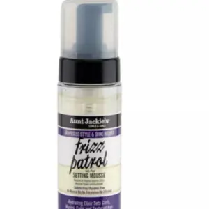 Aunt Jackie's Curls & Coils Frizz Patrol Anti-Poof Setting Mousse (8.5 oz)