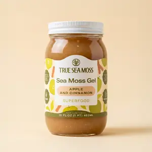 TrueSeaMoss Apple/Cinnamon Irish Sea Moss Gel – Rich in Minerals & Vitamins – supports immune, improves digestion, boost energy, skin & hair health