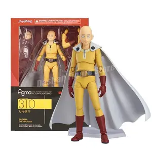 Figma 310 ONE PUNCH-MAN Saitama Action Figure PVC Anime Collection 15cm Bald Head Saitama Movable Figurine Model Toys for Gifts