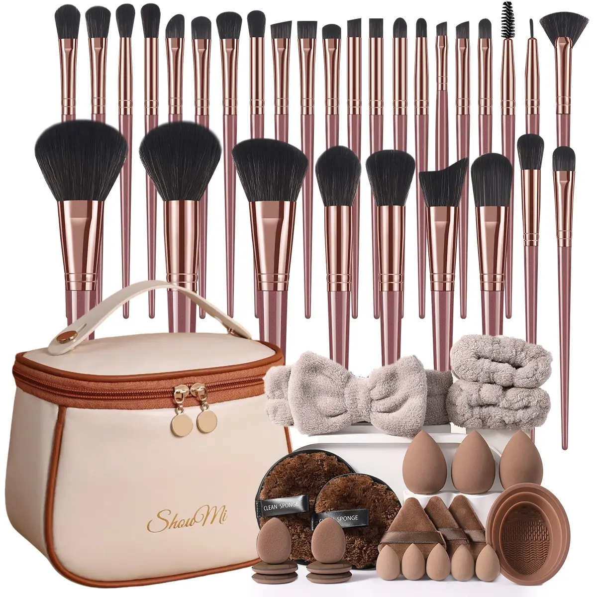 Khaki (Upgraded Lantern Makeup Bag)