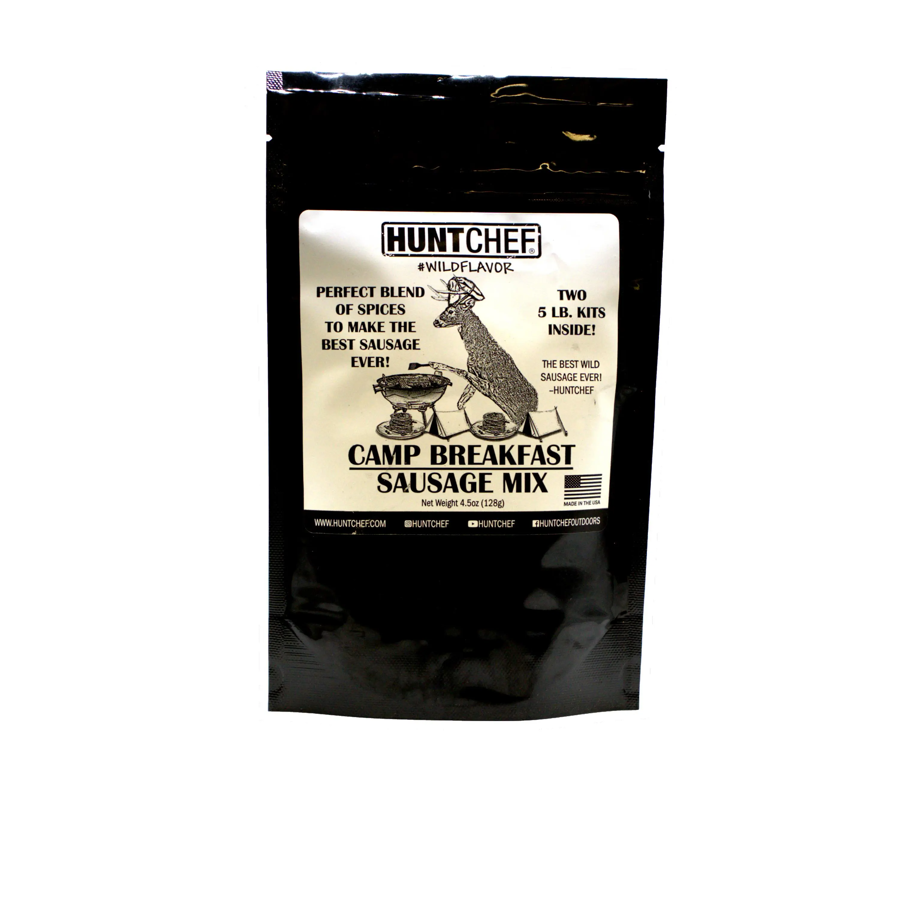HuntChef Camp Breakfast Sausage - Sausage Mix - No Gluten Added - 100% Made in America