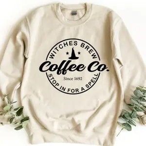 Witches Brew Coffee Co Stop In For A Spell Sweatshirt For Coffee Lover | Comfortable & Stylish