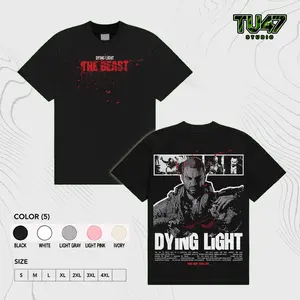 Dying Light v3 Game Tshirt, Vintage  Graphic T-Shirt, Retro Y2K Zombie Unisex Lightweight Cotton T-Shirt, Game Lover, Graphic Tee,Various Sizes Horror Game Zombies comfort color