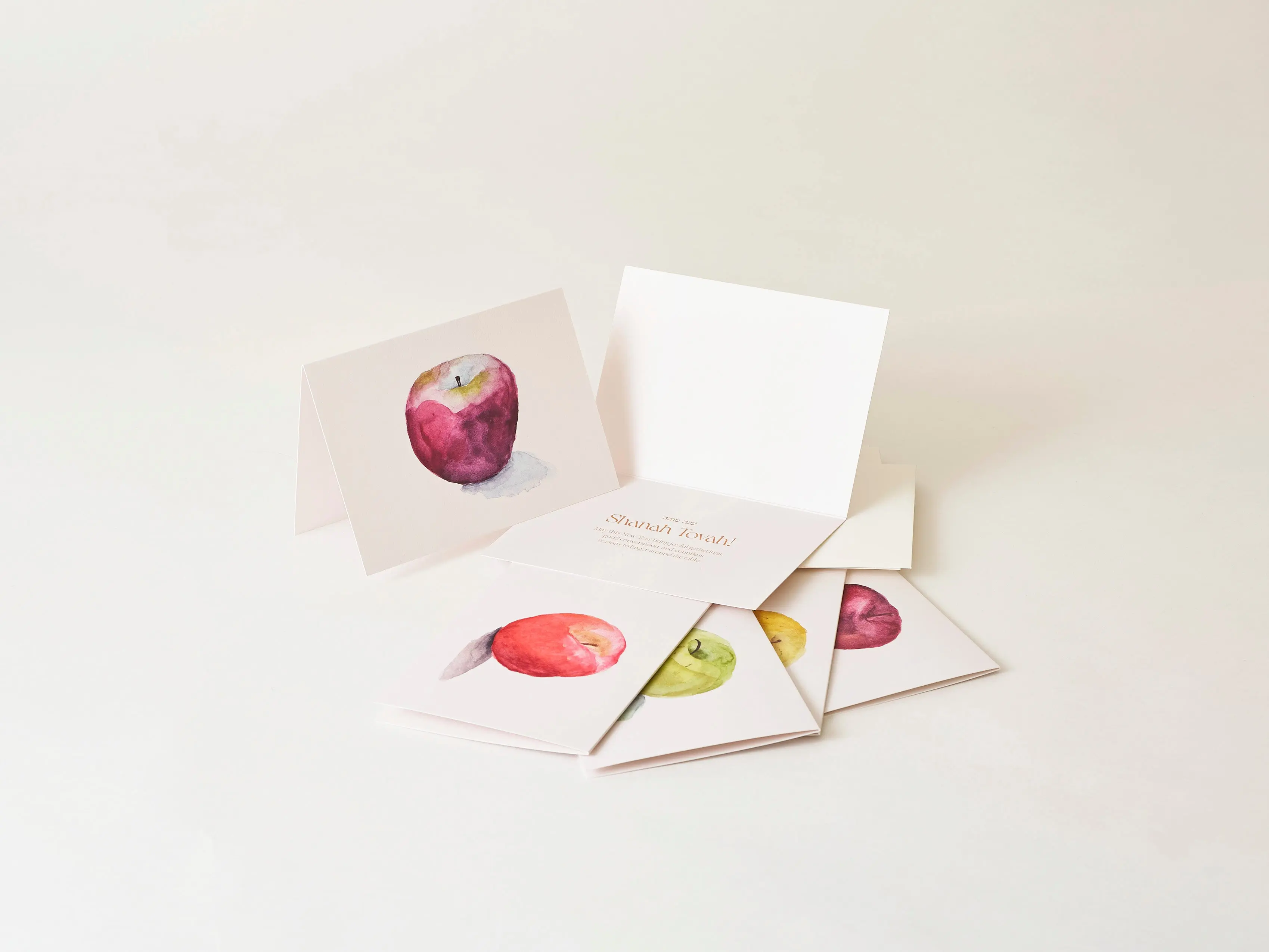 New Year's Greeting Card Set
