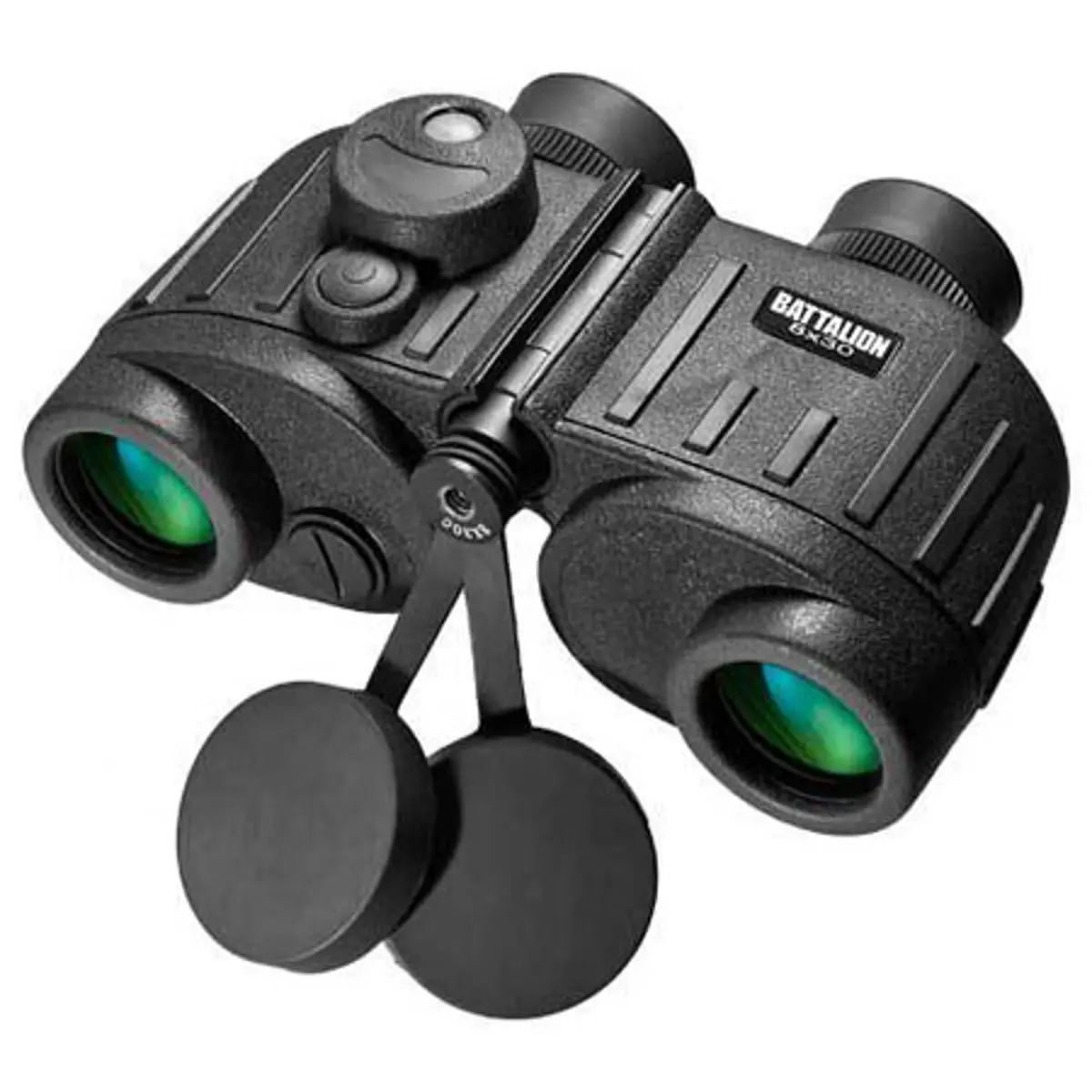 Barska 8x30 WP Battalion Water Proof Porro Prism Binocular with 8.1 Degree Angle of View, Internal Rangefinder and IR Directional Compass
