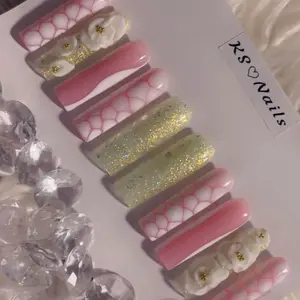 Princess Square Acrylic Press On Nails