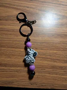 Zebra Keychain Bar