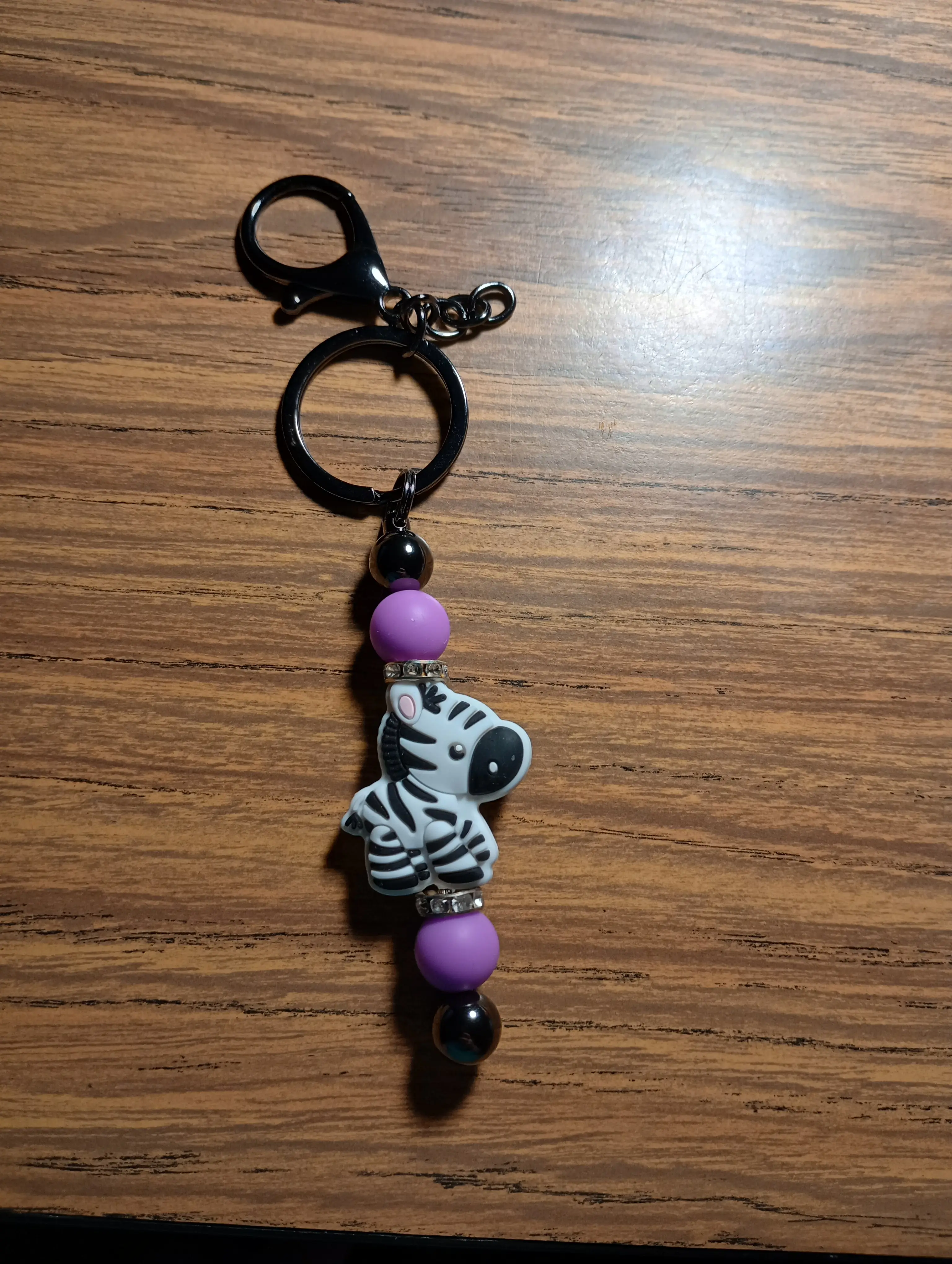 Zebra Keychain Bar