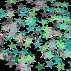 2PC Glow-in-the-Dark Ceiling Star Stickers — Colorful Luminous Stars & Moon Set | 3D Plastic Glow Decals | The Premier Choice for Bedroom Ceiling & Wall Decor | Suitable for Both Boys' and Girls' Rooms