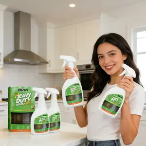 NUAN Power Spray Multi-Surface Cleaner - Effortless Cleaning with Spray Nozzle & Towel for Kitchen Grease, Oven, Stove, Hood, and Home Surfaces