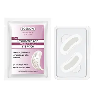 Dissolvable Hyaluronic Acid Microneedle Under  Patches, Overnight Sleeping  Mask with Retinol & Peptide, Reduce Dark Circles Puffy  Fine Lines, 0.25mm Painless Soluble Microdart  Patch for Anti-Aging×2