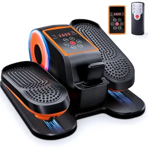 Under Desk Elliptical Exercise Machine, Ellipse Leg Exerciser as Seen on TV with Remote, 15 Adjustable Speed, Portable Leg Exerciser While Sitting for Seniors, Quiet Elliptical Machine for Home Office