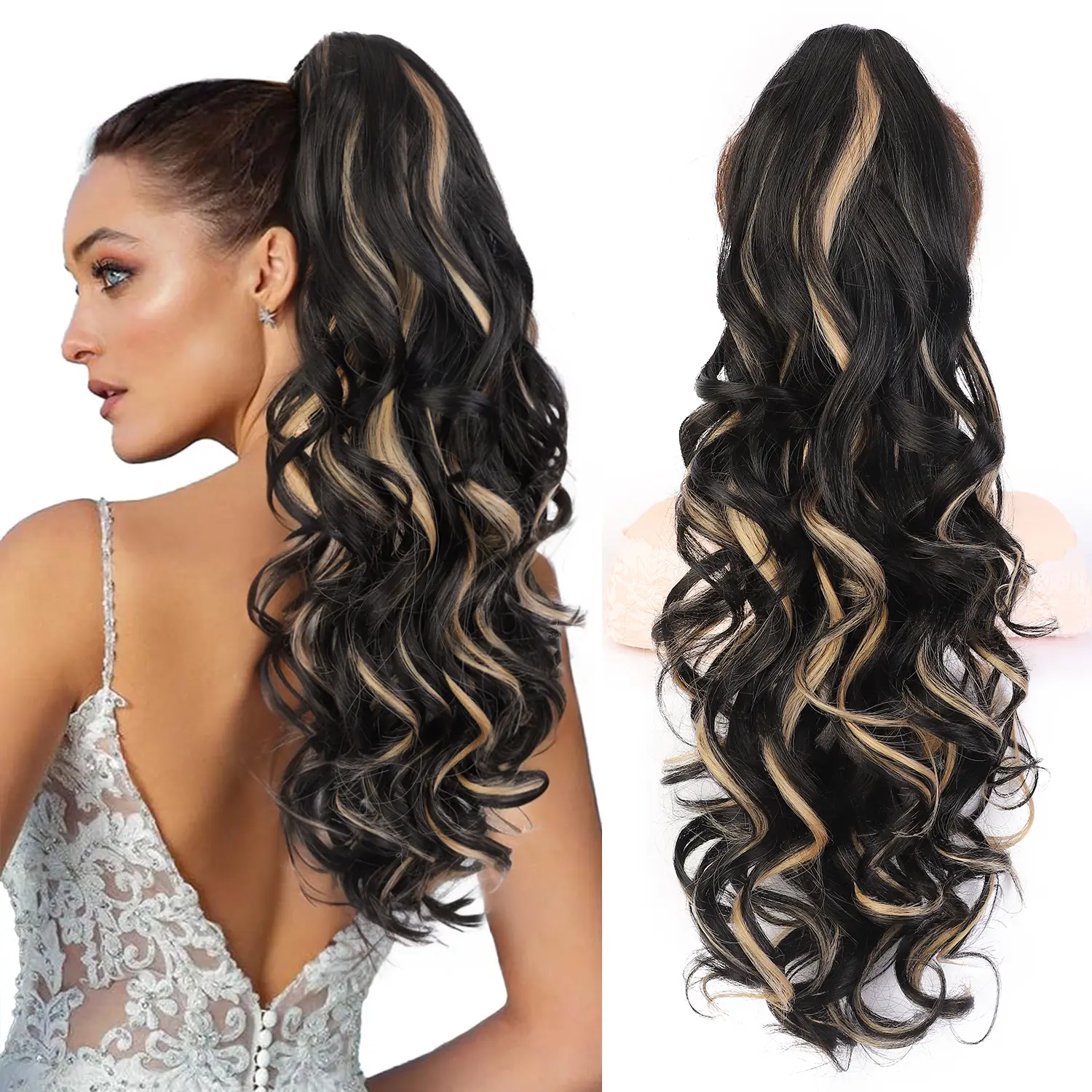 Black mixde Blonde-24inch