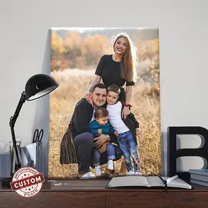 Custom Pine Frame Canvas Poster, Personalized Family Photos, Unique Gifts for Couples and Friends, Creative Wall Art, Bedroom Wall Art, Home Decor Paintings, Love Theme, Wrapped Frame Decoration Artistic