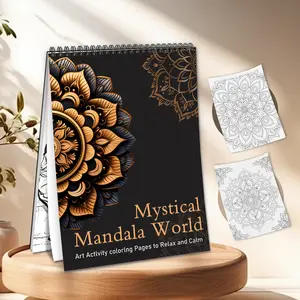 1PC Irregular Mandala-Themed coloring Book, Delicate Closed-Loop Design Patterns, Christmas Coloring Book for Girls