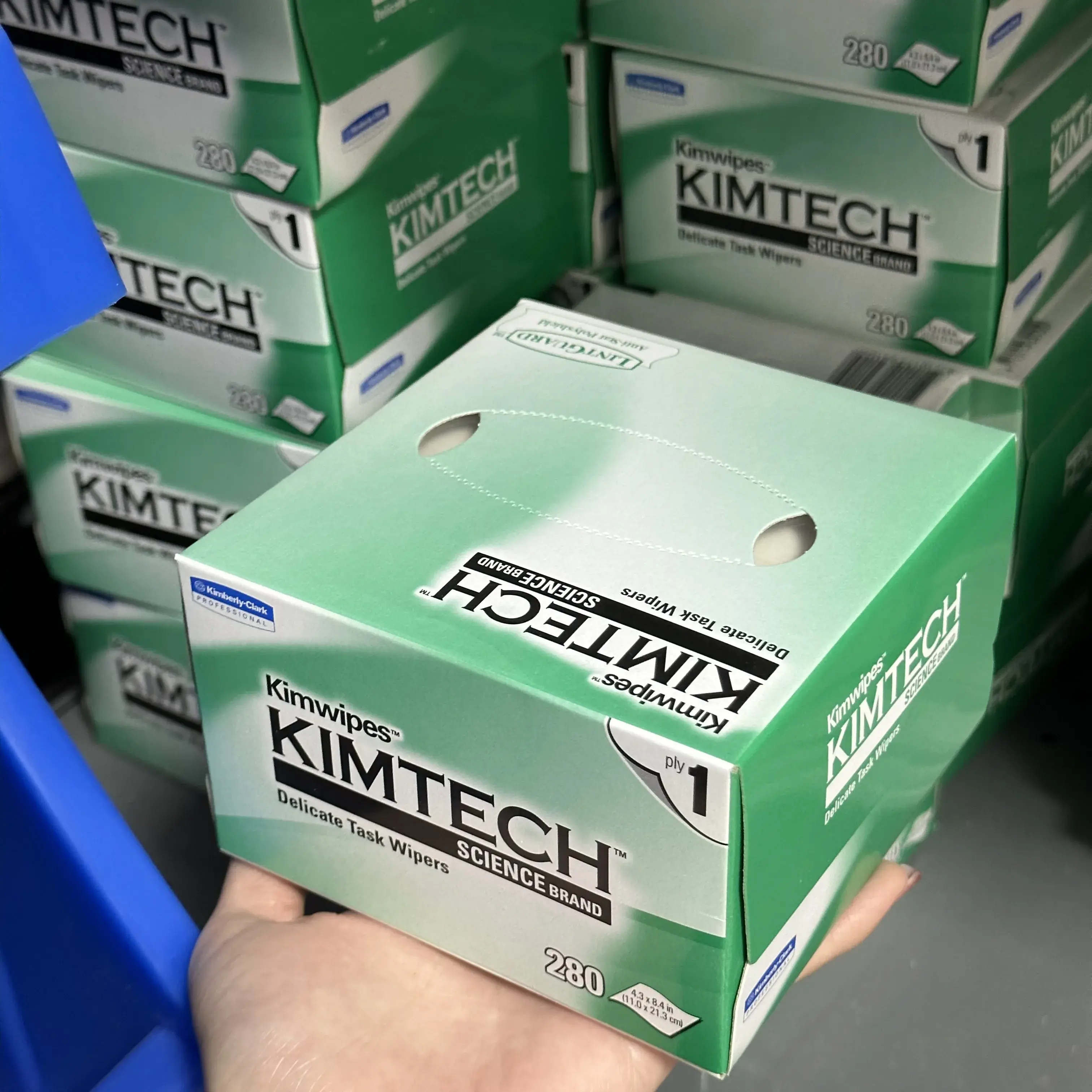 280pcs/box Optical Fiber Cleaning KIMTECH Dustfre Paper Fiber Optic Cleaning Wipes Box For Optic Fiber Cleaner