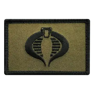 Miltacusa Action Figure G.I. Cobra Tactical Hook Fastener Patch 3.0 X 2.0 Inch CP5 with Hook Backing Loop Not Included