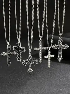 The trendy and fashionable cross pendant necklace, Chain Link Necklace, comes in a variety of styles, suitable for daily wear, vacation dates, and other occasions. It is also a surprising and exquisite small gift.