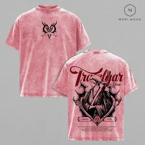 Trafalgar D. Water Law One Piecee Anime T-Shirt, Surgeon Of Death Pirate Captain Tee, Heart Pirates Logo Graphic Shirt, Vintage Washed Oversize Streetwear, Japanese Manga Fan Apparel, Unisex Anime Clothing, Law Tee