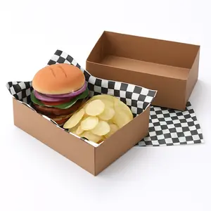 Summer-Ready Assorted Paper Food Trays with Decorative Prints