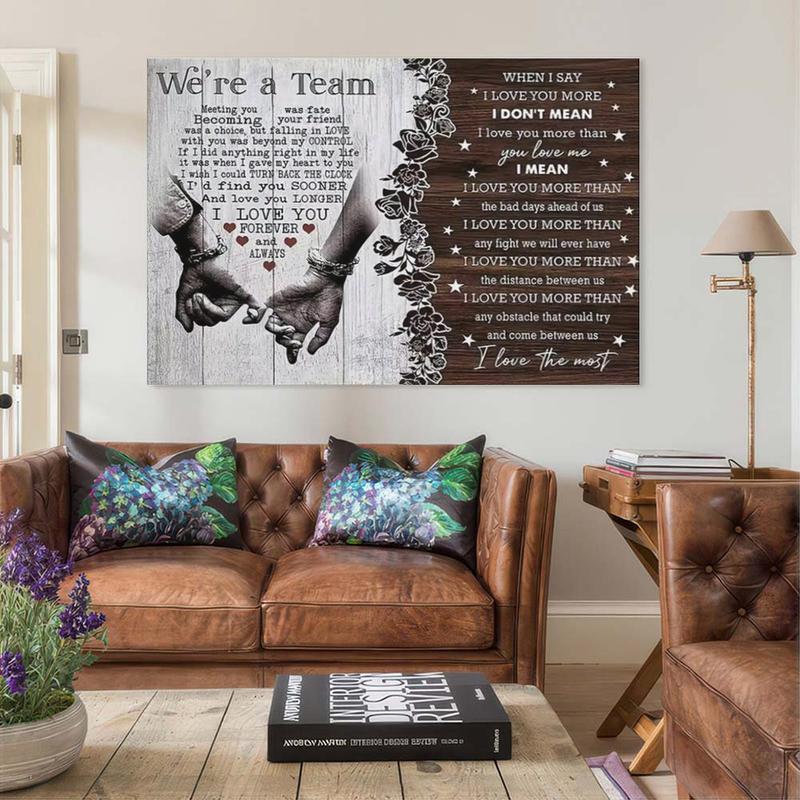 NBHYK personalized couple poster, suitable for couples and married couples, perfect for Christmas, birthdays, and anniversaries.  Customizable canvas print wall art decoration, home decor, suitable for bedrooms and living rooms.