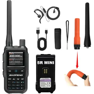 Baofeng UV-5r Mini Wireless Fm Two-Way Radio, Multi-Band Type-C Charging Port, Amateur Radio Handheld Bluetooth-compatible Programming Soft Antenna