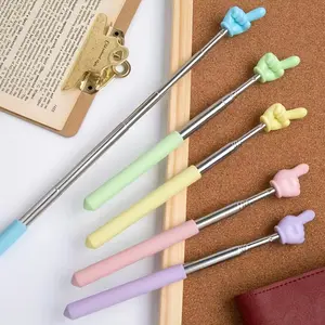 2pcs Retractable Finger Pointer Sticks, Foldable Index Reading Stick, Teacher Piano Guide Rod, Home Use, Suitable for Classroom Reading