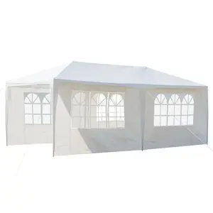10'x20' Budget PE Tents for Parties,Party Tent,Wedding Tent,Outdoor Event Canopy,carpas para Fiestas with Waterproof Top Cover,Removable Window Walls portable gazebo Party  Canopy